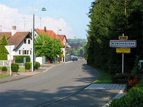 L' entrée du village de Munchhausen