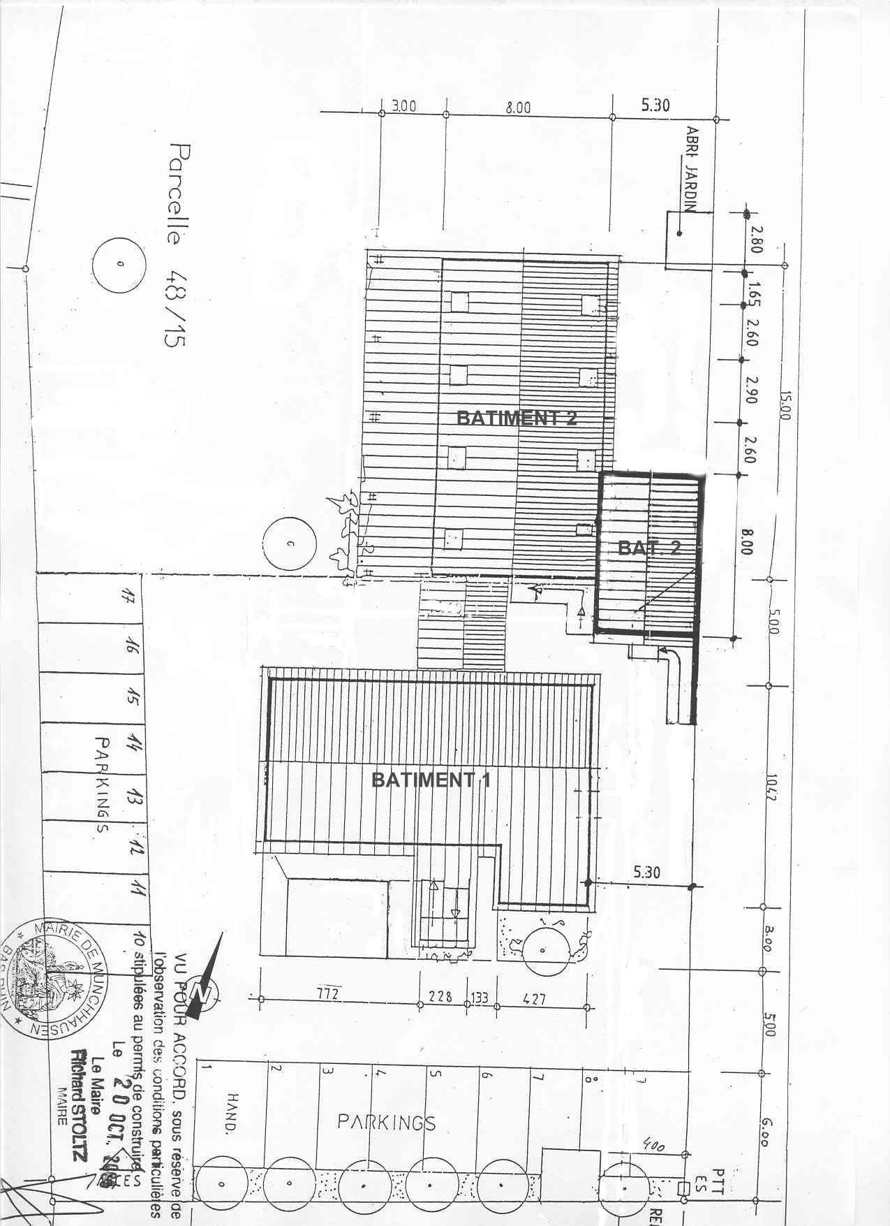 Plan de masse du Gte